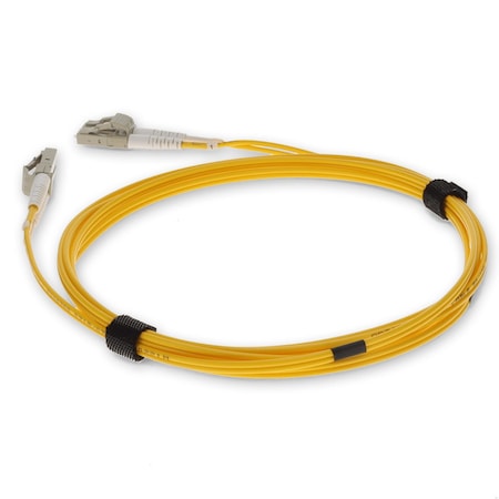 Add-On 10M LC MALE TO LC MALE OM4 STRAIGHT YELLOW FIBER OFNR RISER-RATED PA ADD-LC-LC-10M5OM4-YW